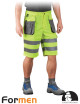 Spodnie ochronne do pasa - krótkie lh-fmnx-ts ysb żółto-stalowo-czarny Leber&hollman