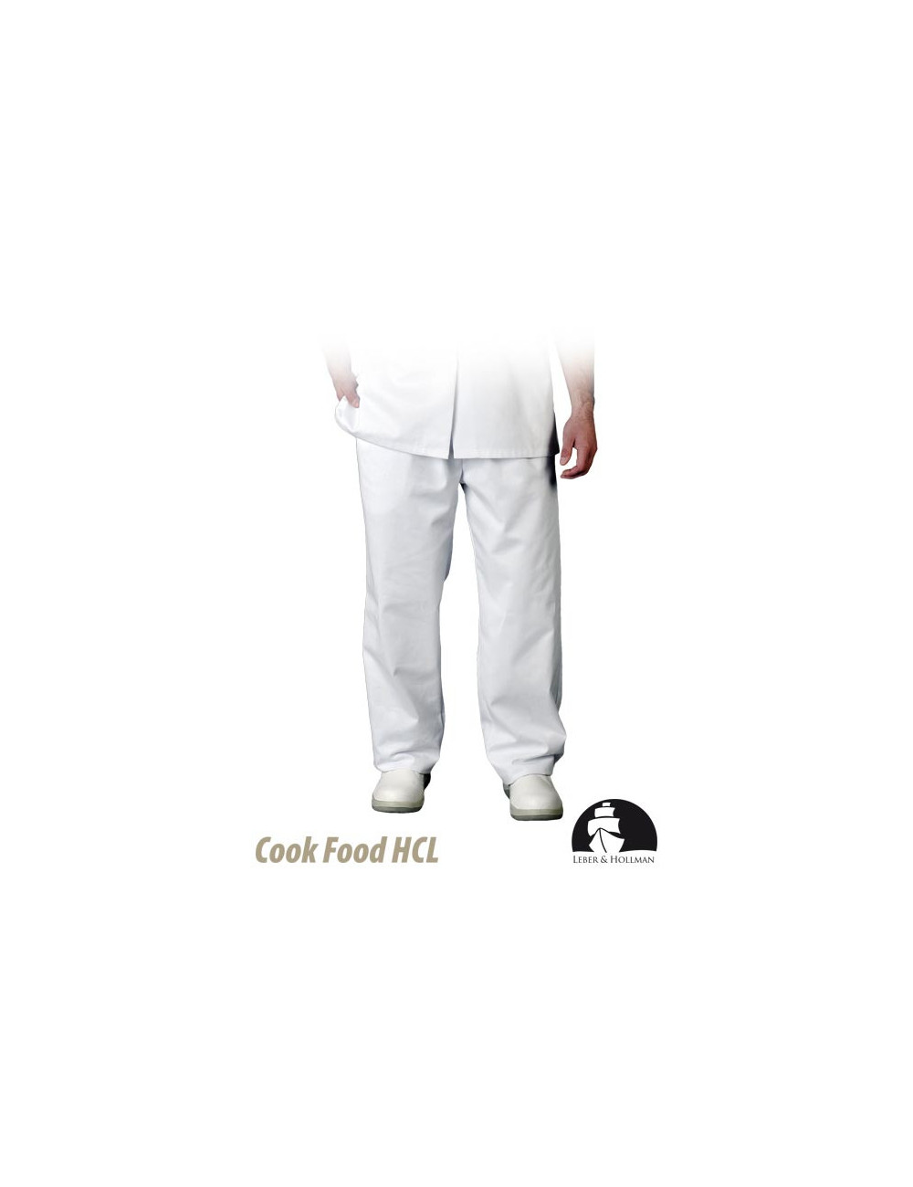 Spodnie ochronne do pasa lh-food+tro w biały Leber&hollman