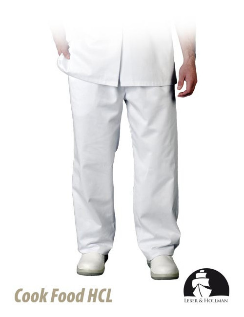 Taillenlange Schutzhose lh-food+tro in Weiß Leber&amp;hollman