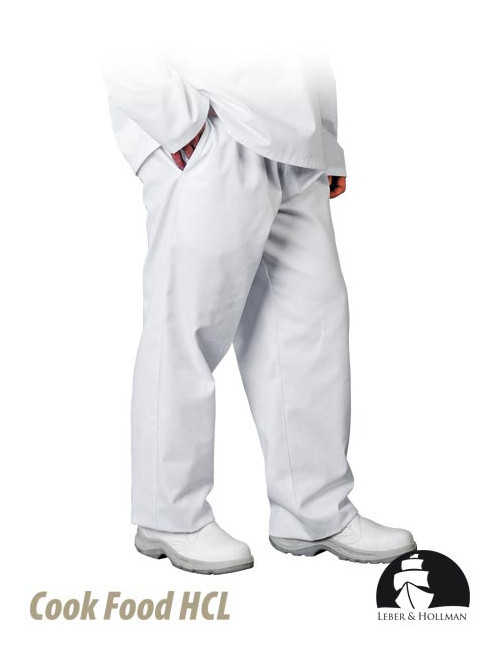 LEBER&amp;HOLLMAN WAIST TROUSERS LH-FOOD_TRO WHITE