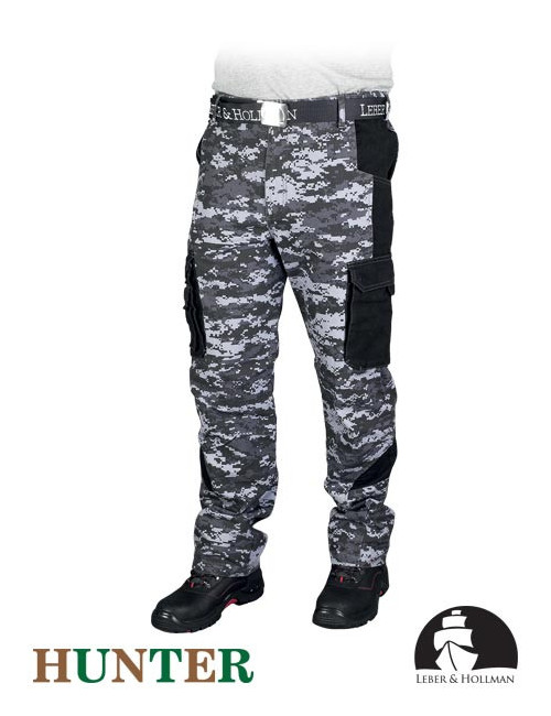 Schutzbundhose lh-pixler sb grau und schwarz Leber&amp;hollman