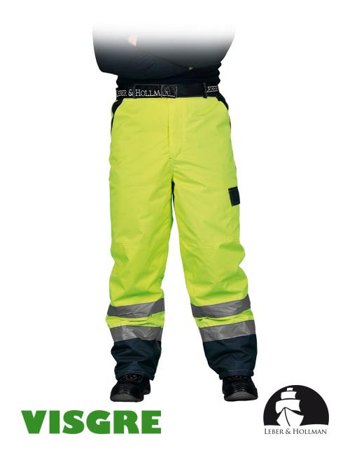 Isolierte hüftlange Schutzhose lh-vibetro yg gelb-marineblau Leber&amp;hollman