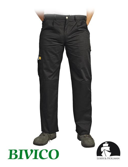 LEBER&amp;HOLLMAN WAIST TROUSERS LH-VOBSTER B BLACK