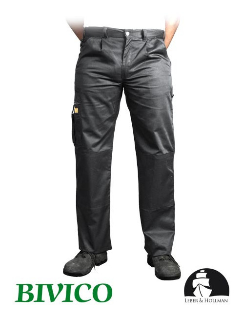 Schutzbundhose LH-Vobster s grau/stahl Leber &amp; Hollman