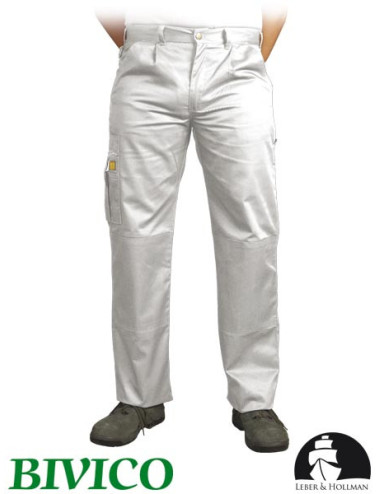 LEBER&amp;HOLLMAN WAIST TROUSERS LH-VOBSTER WHITE