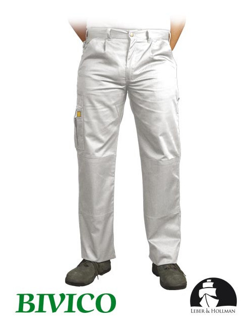 LEBER&amp;HOLLMAN WAIST TROUSERS LH-VOBSTER WHITE