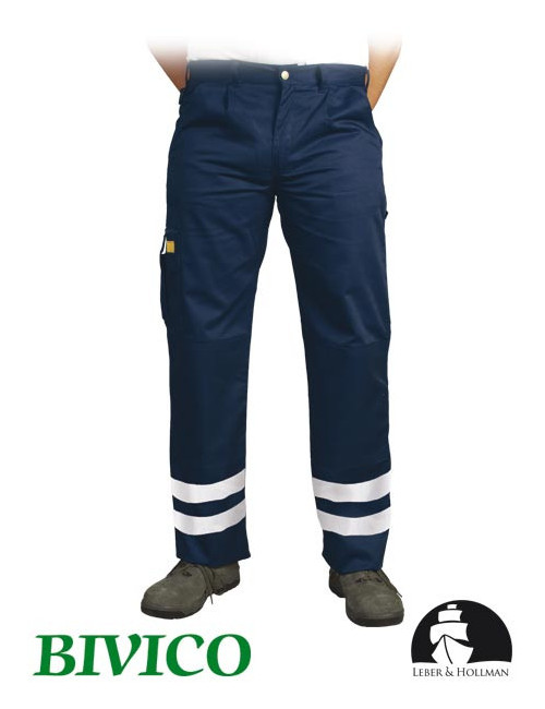 Taillenlange Schutzhose lh-vobster_x g marineblau Leber&amp;hollman