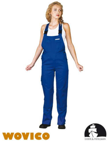 LEBER&amp;HOLLMAN PROTECTIVE BIB PANTS LH-WOMBISER N BLUE