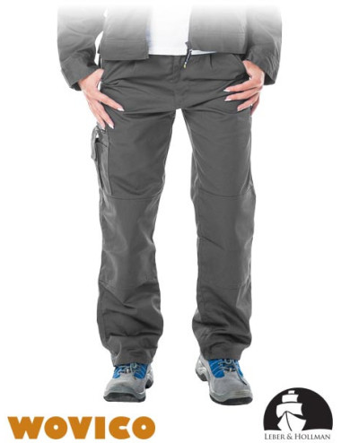 Lh-womvober Taillenschutzhose s grau/stahl Leber &amp; Hollman