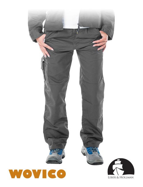 Lh-womvober Taillenschutzhose s grau/stahl Leber &amp; Hollman