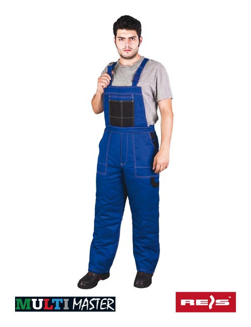 mmws nb isolierte Schutzlatzhose blau-schwarz Reis