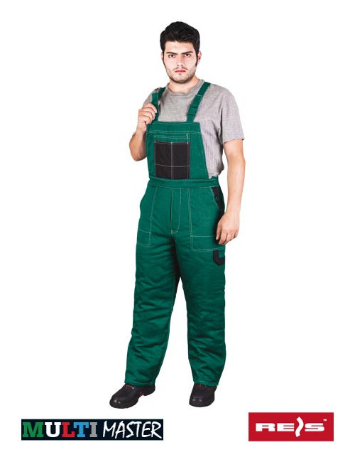 Protective bib pants insulated mmws zb green-black Reis