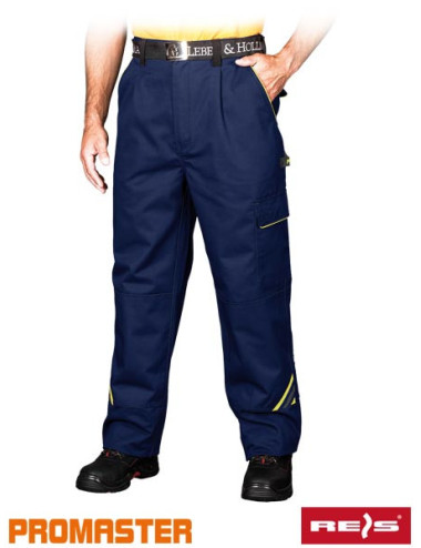 Pro-t Gys Schutzbundhose marineblau-gelb-grau Reis