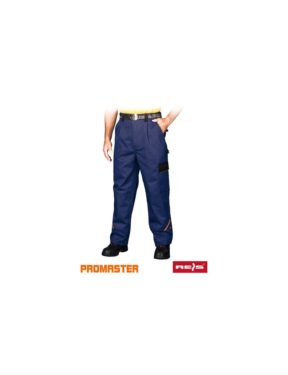 Protective waist trousers pro-t nbp blue-black-orange Reis