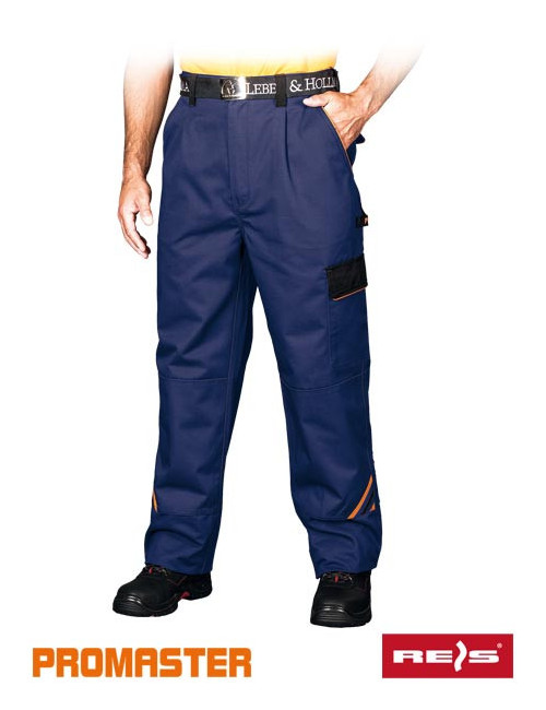 Protective waist trousers pro-t nbp blue-black-orange Reis