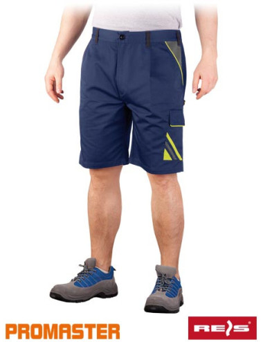 Shorts with short legs, pockets on the back, on the sides, branding
