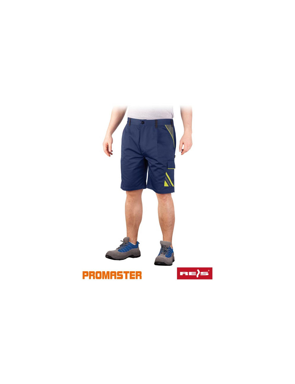 Protective waist trousers - short pro-ts gys navy-yellow-gray Reis
