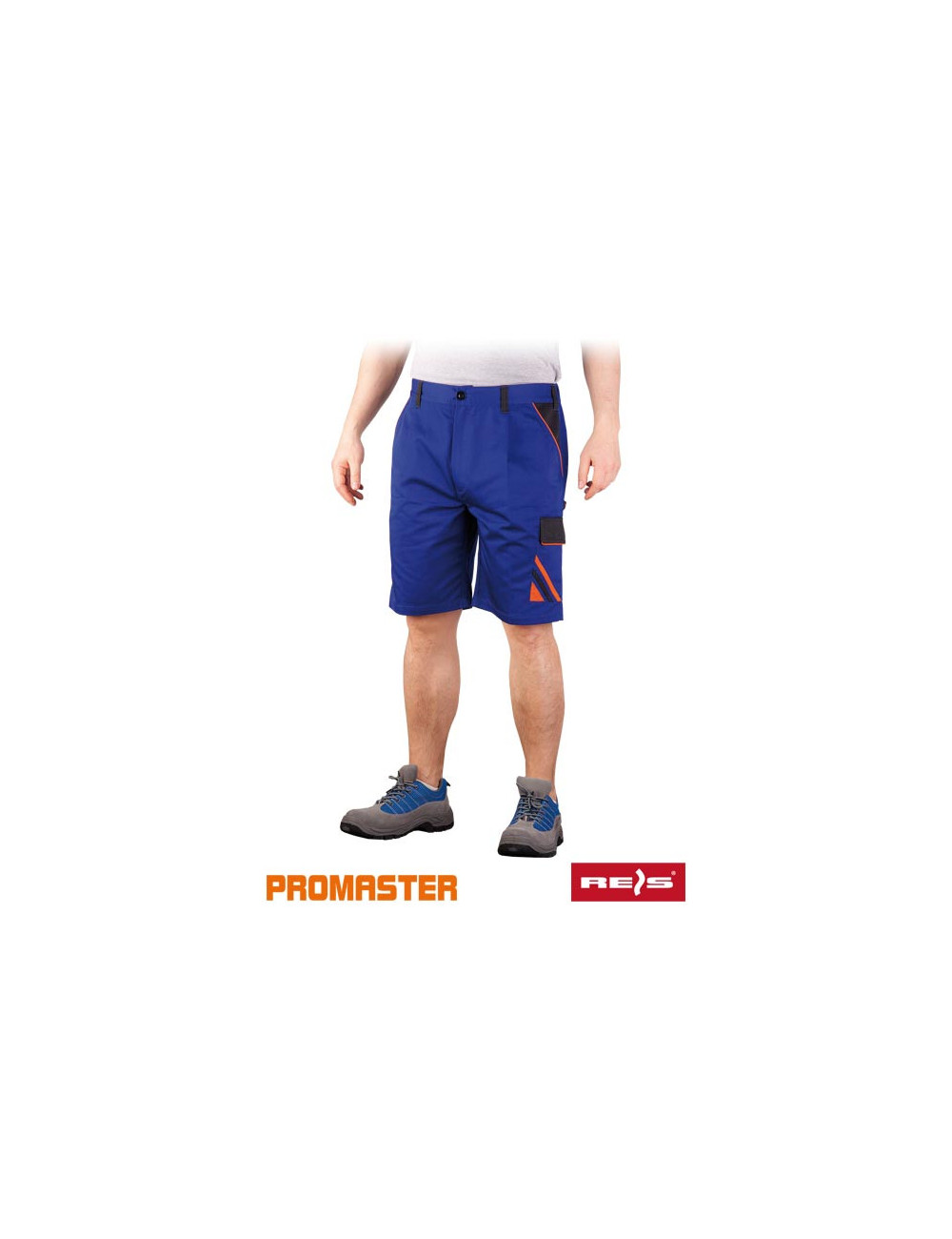 Protective waist trousers - short pro-ts nbp blue-black-orange Reis