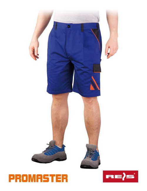 Protective waist trousers - short pro-ts nbp blue-black-orange Reis