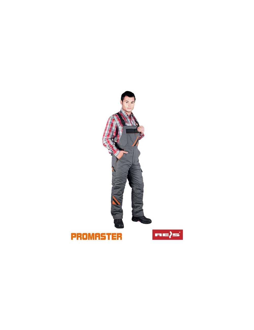 Pro-win-b sbp protective bib pants steel-black-orange Reis