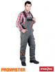2Pro-win-b sbp protective bib pants steel-black-orange Reis