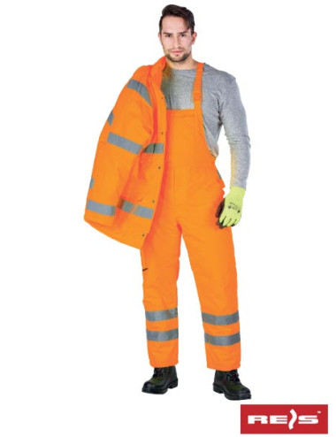 Isolierte Schutz-Latzhose s-vis p orange Reis