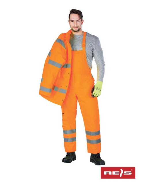 Isolierte Schutz-Latzhose s-vis p orange Reis