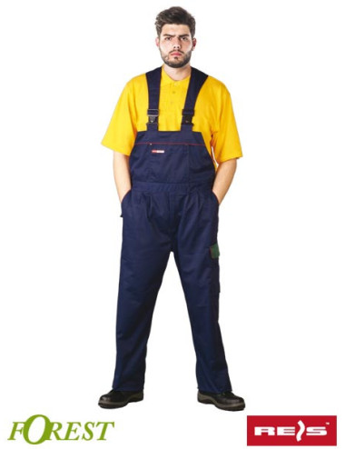 Schutz-Latzhose SF GZ marineblau und grün Reis