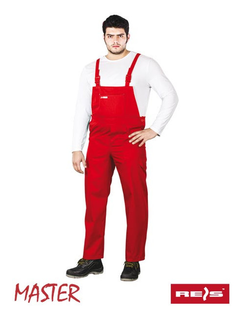 Protective bib pants sm c red Reis