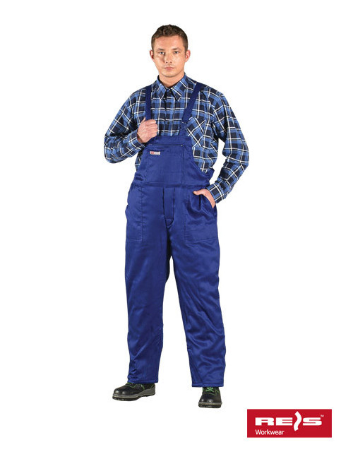 Protective bib pants insulated smo-plus n blue Reis