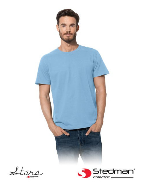 T-shirt męski st2000 lbl jasnoniebieski Stedman