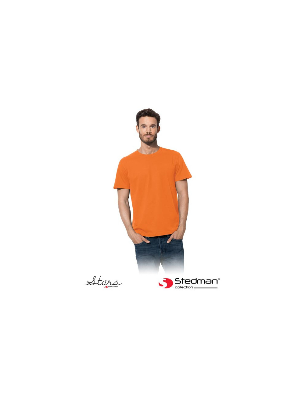 Herren-T-Shirt st2000 ora orange Stedman
