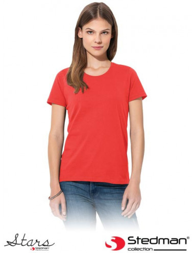 Damen-T-Shirt st2600 silberrot scharlachrot Stedman