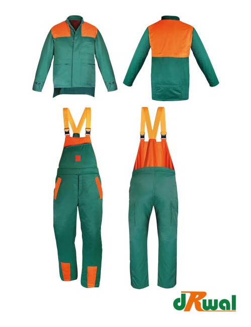 LUMMER PROTECTIVE CLOTHING DR-PIL-U ZP GREEN-ORANGE