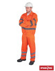 High-visibility clothing set with a sweatshirt and dungarees, embroidery
