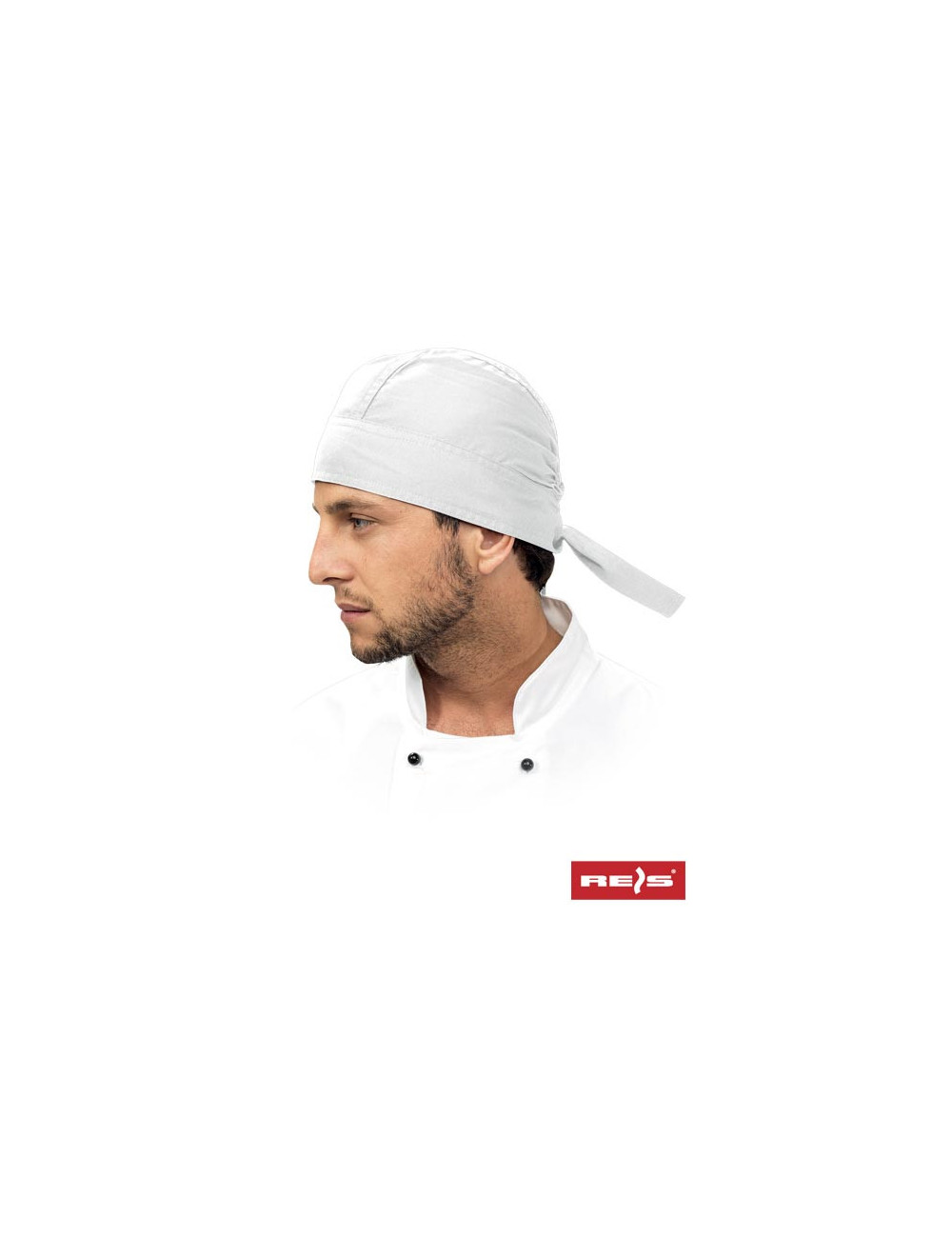 Bandana chef`s hat in white Reis