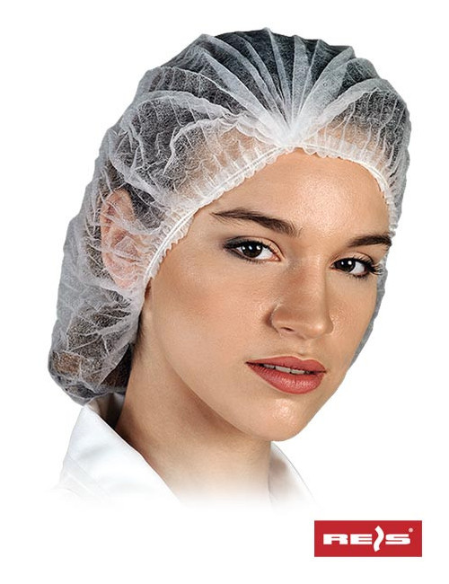 Czepek z polipropylenu cze-clip w biały Reis