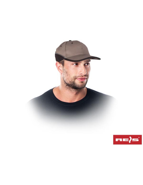Czapka ochronna czfmn bebr beżowo-brązowy Reis