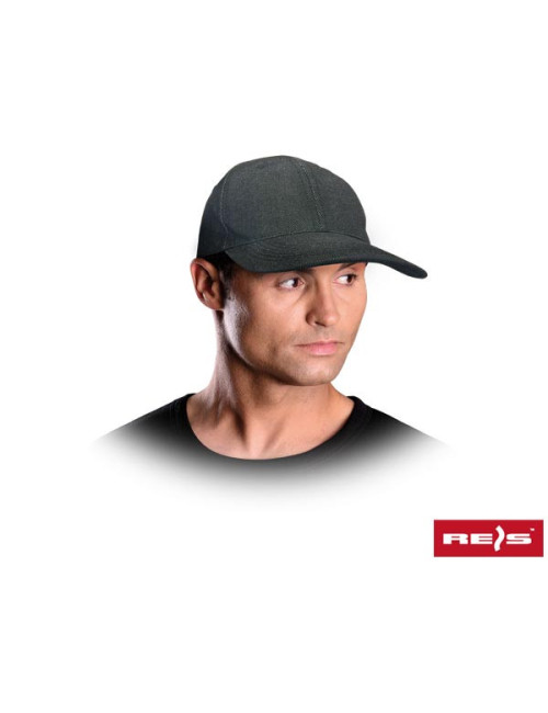 Czapka ochronna czjeans ds ciemnoszary Reis