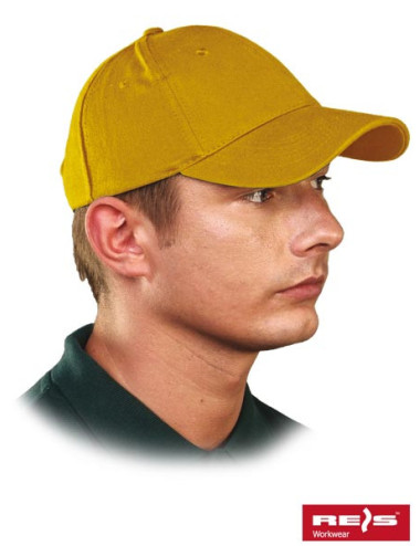 Czapka ochronna czlux y żółty Reis