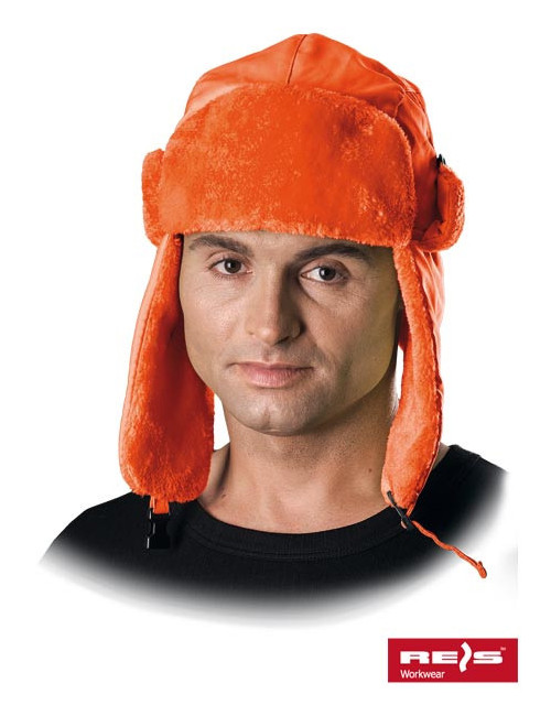 Czapka ocieplana ochronna czoextreme p pomarańczowy Reis