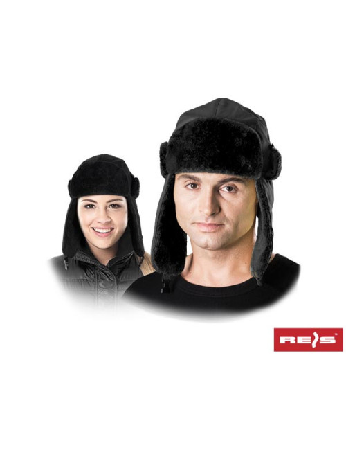 Czapka ocieplana ochronna czoextremeb b czarny Reis