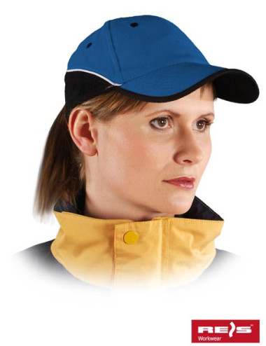 Czapka ochronna cztop nb niebiesko-czarny Reis