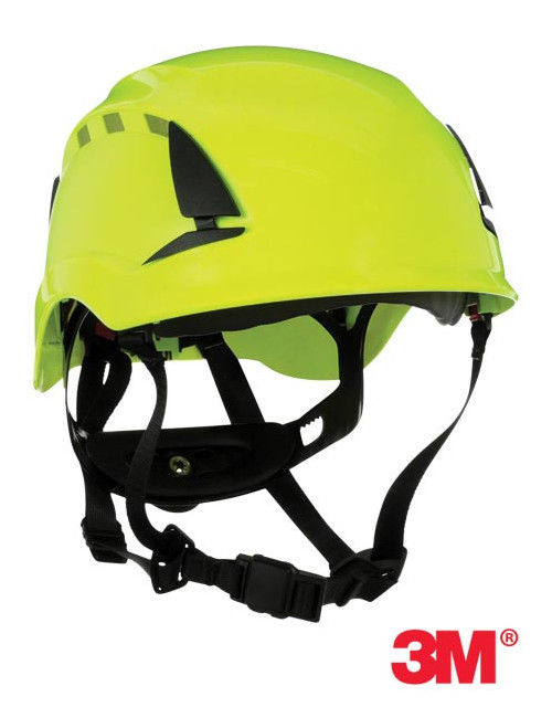 Safety helmet f fluorescent-celadine 3M 3m-kas-secure