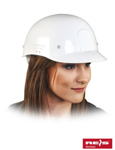 Industrieller leichter Bump-HDPE-Helm in weißem Reis