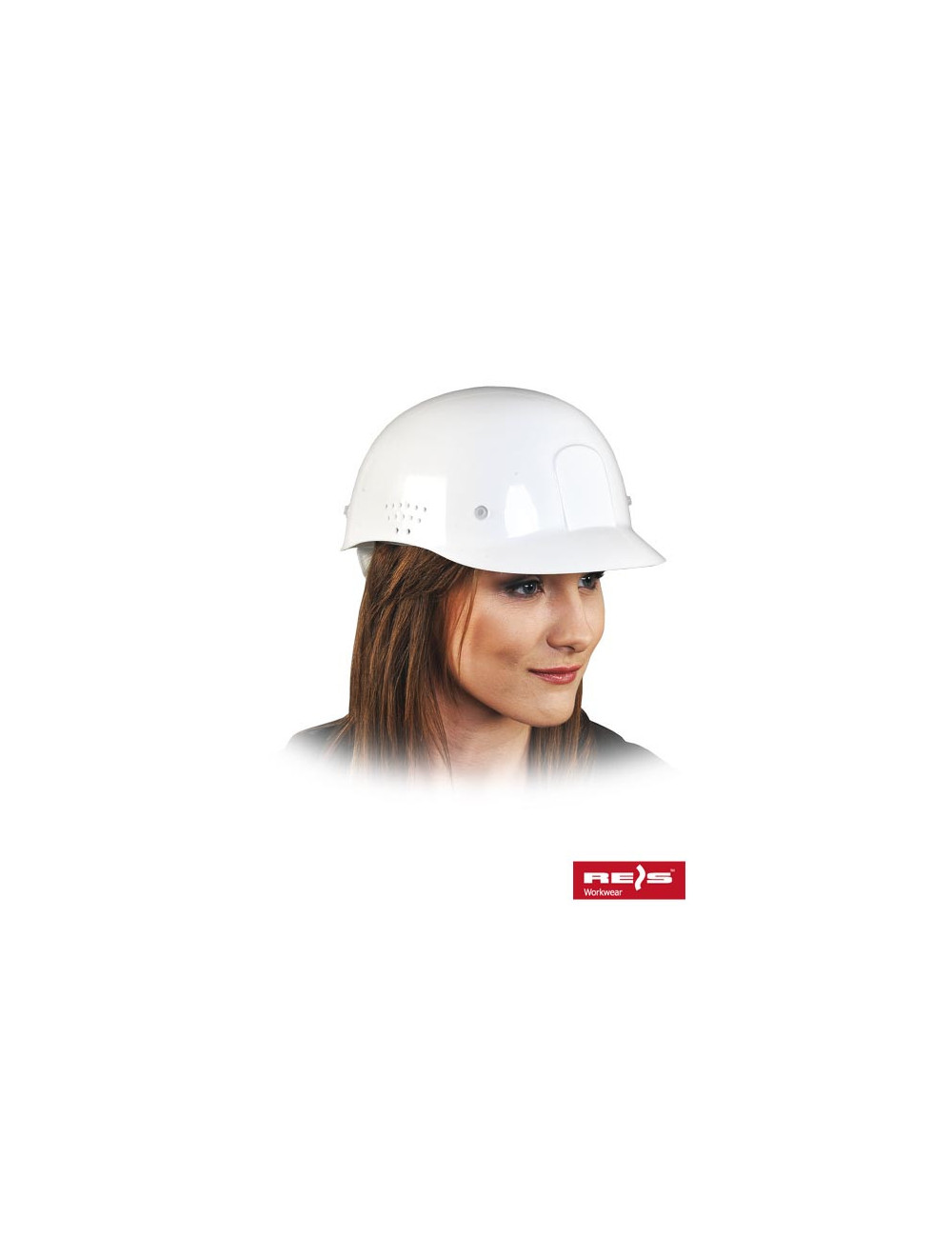 Industrial helmet lightweight bump-hdpe in white Reis