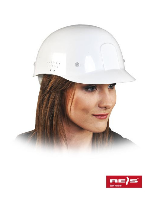 Industrieller leichter Bump-HDPE-Helm in weißem Reis