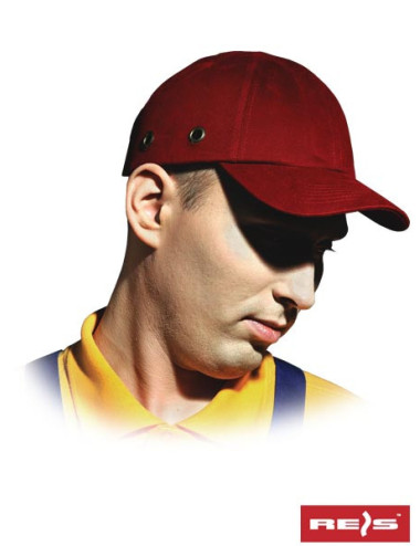 Przemysłowy hełm lekki bumpcap c czerwony Reis