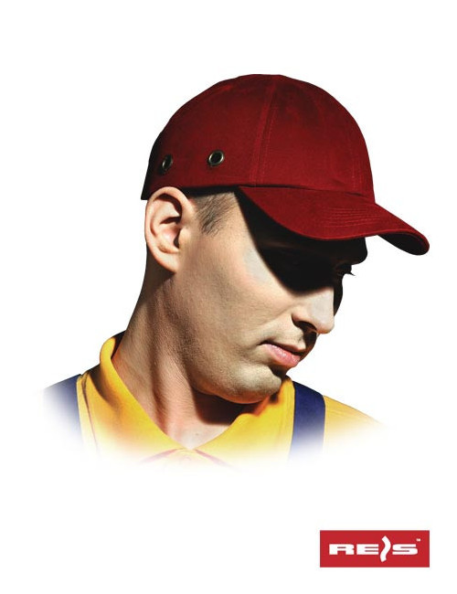 Przemysłowy hełm lekki bumpcap c czerwony Reis