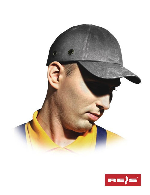 Przemysłowy hełm lekki bumpcap s szary/stalowy Reis